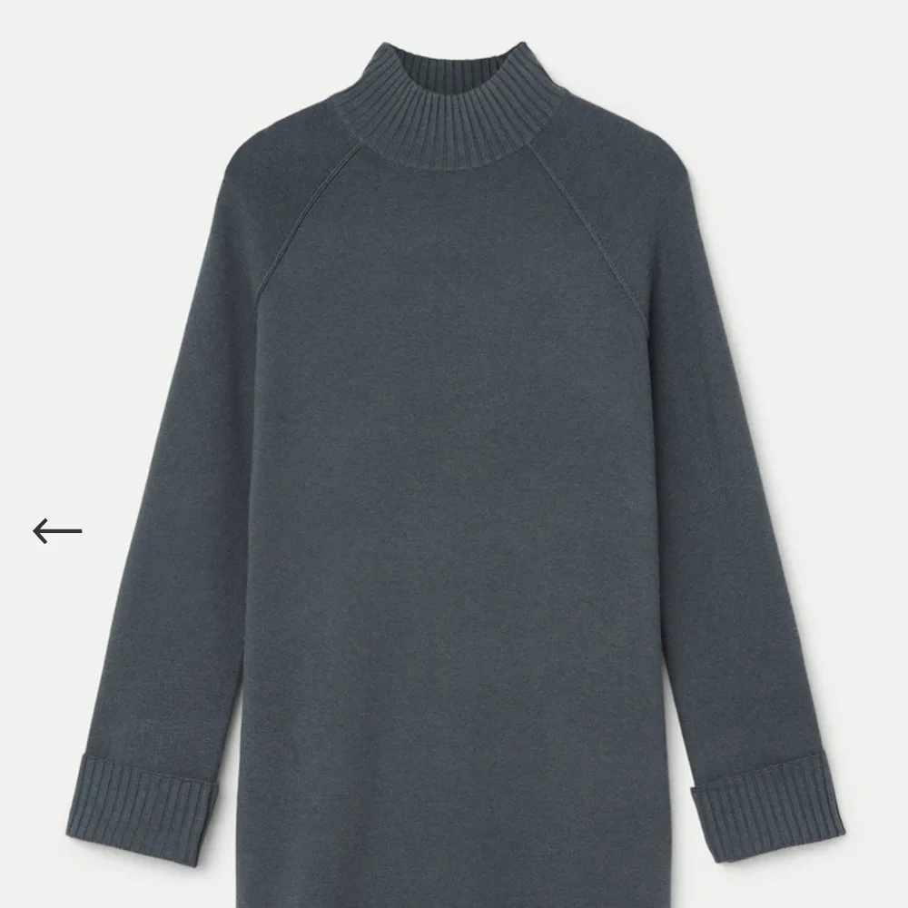 BNWT Frank & Oak Slate Blue Sweater Dress - Picture 5 of 8